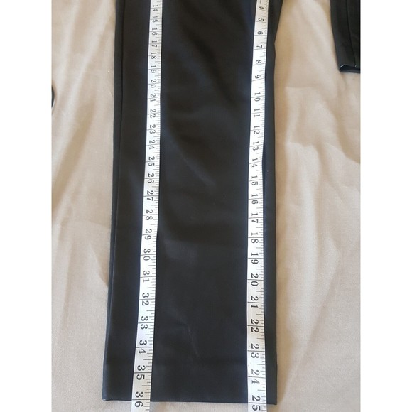 Ann Taylor Pants Size 4 Petite Imitation Leather High Waist Punkcore Rock Edgy - Picture 13 of 13